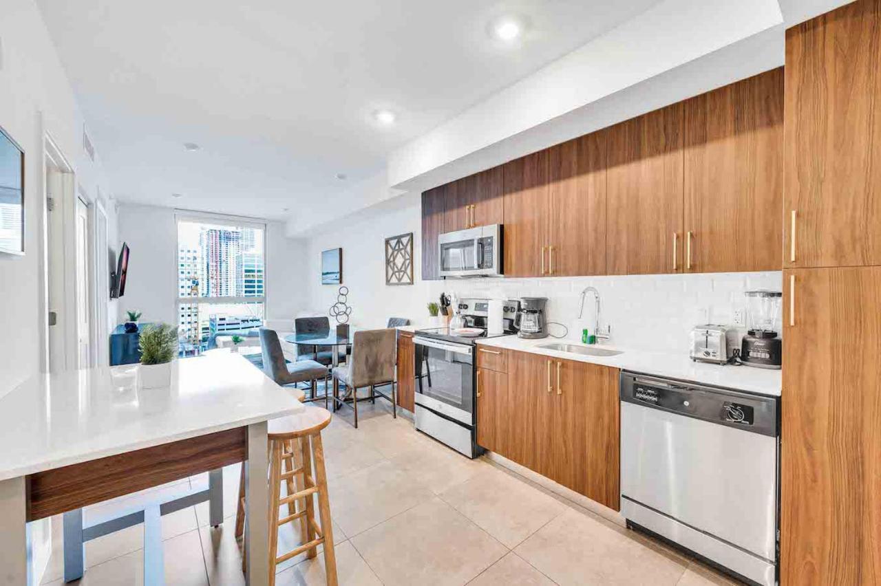 Apartamento Stylish Unit In Downtown Miami With Free Parking Exterior foto